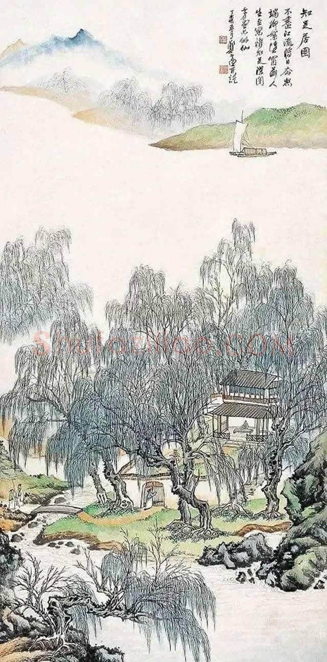 郑午昌画笔下的杨柳 | 书画文摘