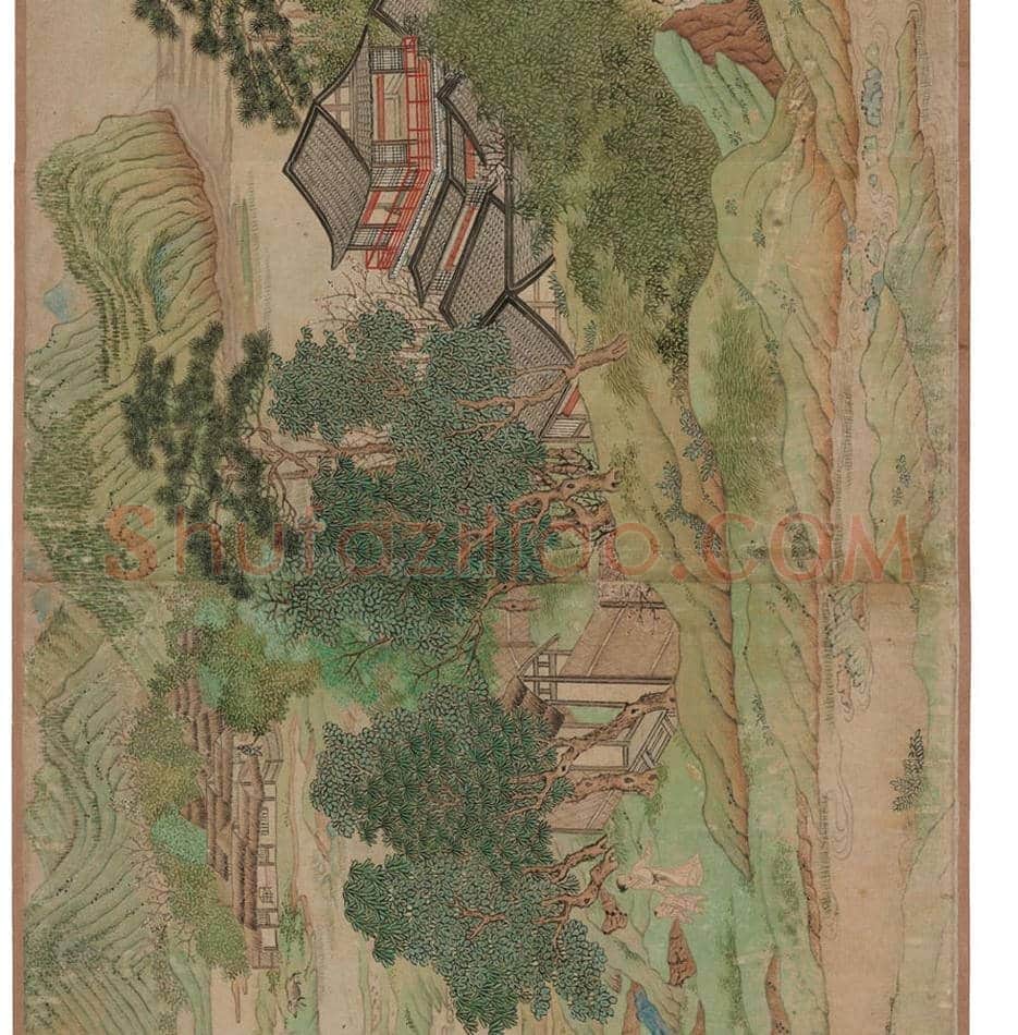 仇英《桃花源图》欣赏 | 著名国画欣赏