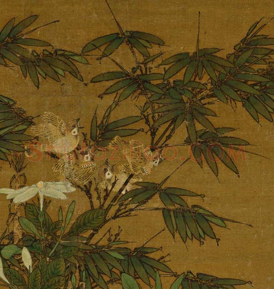 王渊《花竹锦鸡图》赏析 | 著名国画鉴赏