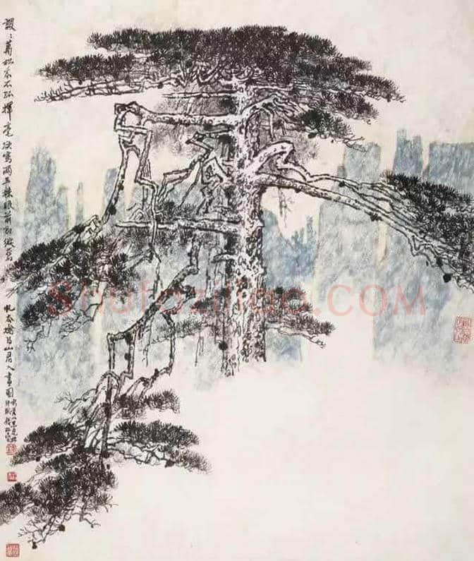 钱松嵒画松力作欣赏 | 书画学堂