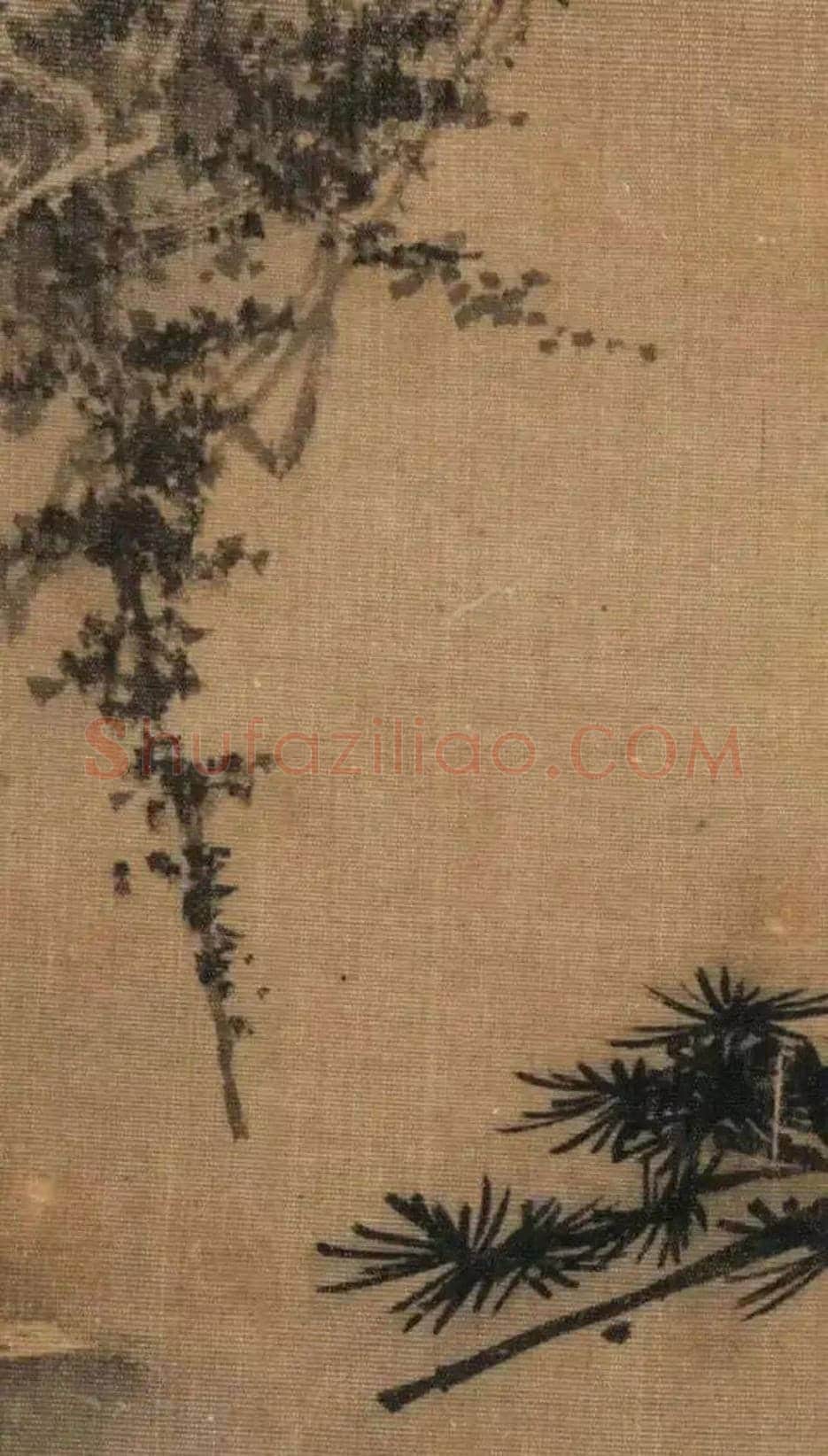 马远拍卖纪录《松岩观瀑图》欣赏 | 书画资料
