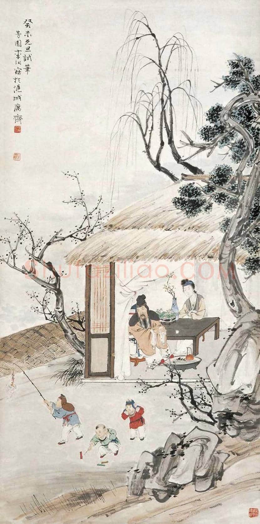 李芳园人物画作品欣赏 | 书画学堂