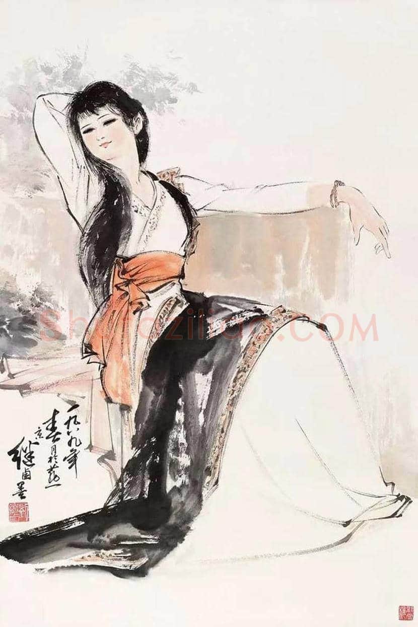 刘继卣先生笔下美女画欣赏 | 书画百科