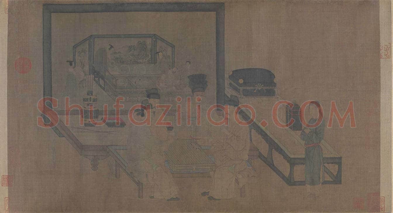 周文矩《重屏会棋图》欣赏 | 传世国画赏析