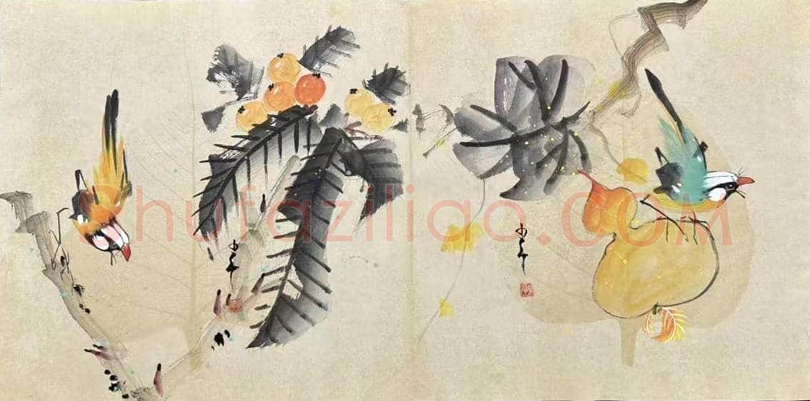 赵少昂精品《花鸟册页》，珍罕力作 | 国画作品