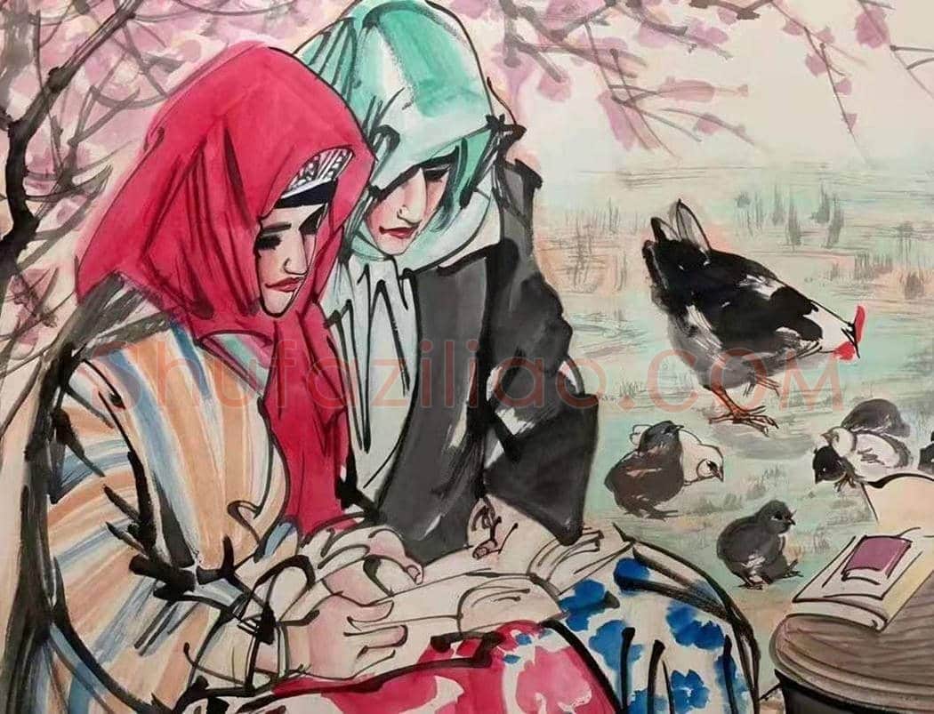 黄胄丈二匹边疆风情人物画,问鼎之作 | 国画赏析