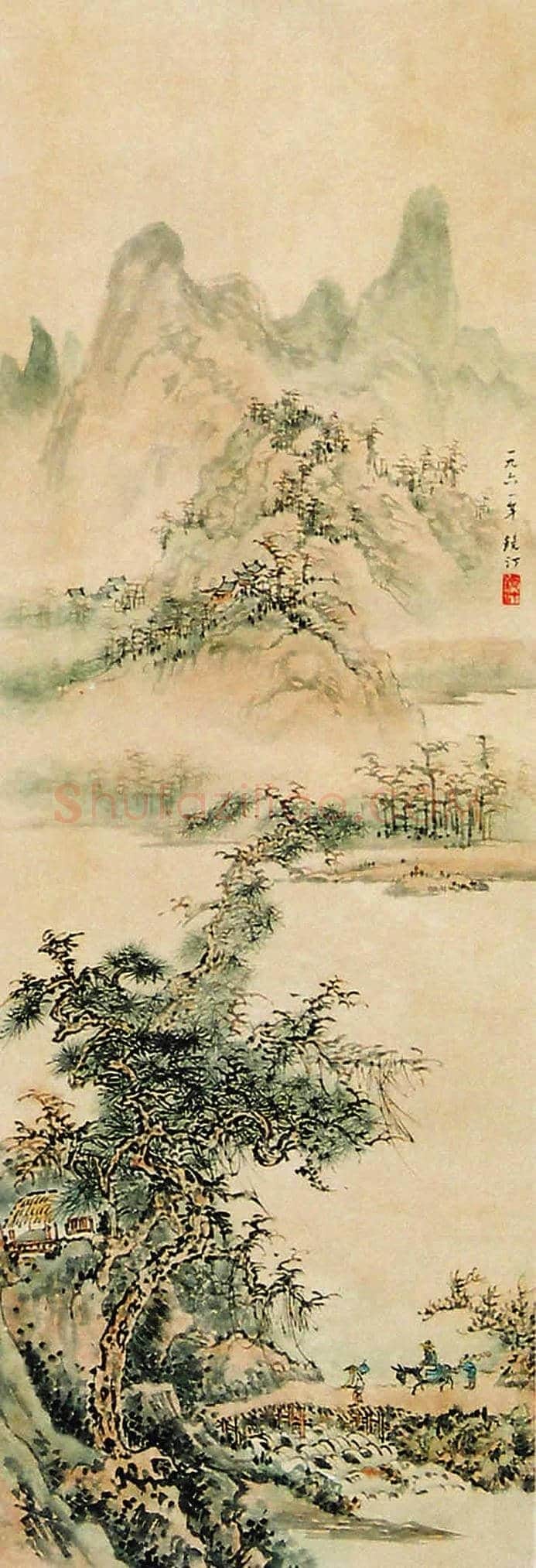 吴镜汀山水画欣赏 | 书画知识