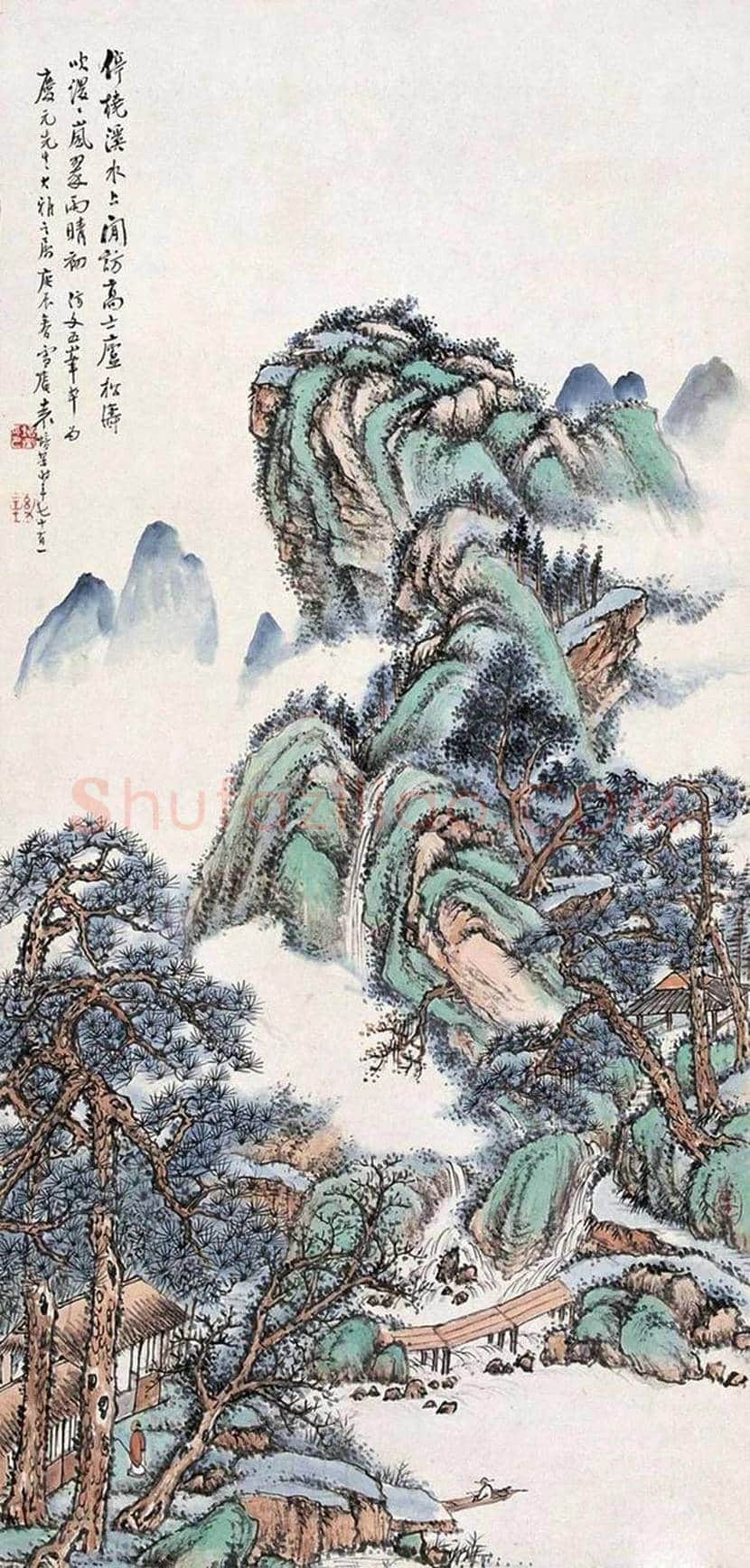 袁培基山水画欣赏 | 书画学堂