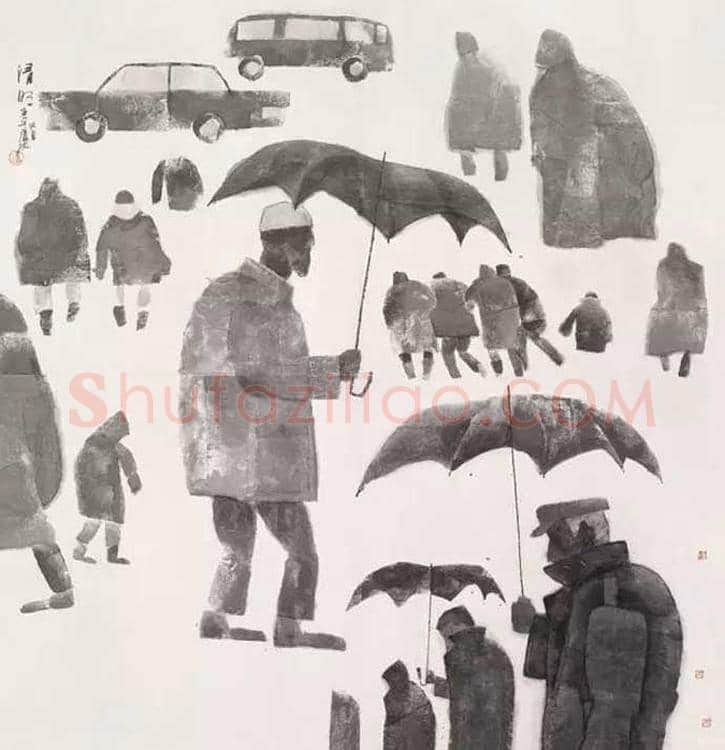 卢沉水墨人物画作品欣赏 | 书画资料
