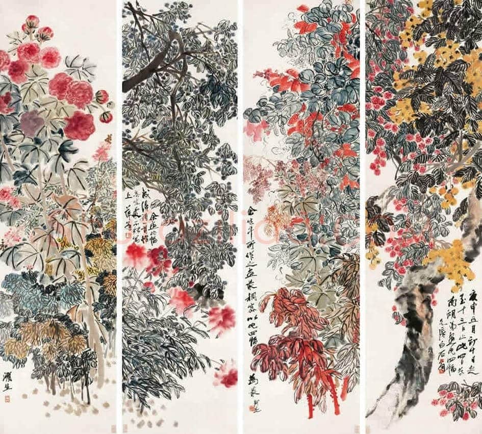 齐白石与胡宝珠的姻缘诞生《福祚繁华》这幅画,拍出了9200万天价! | 书画百科