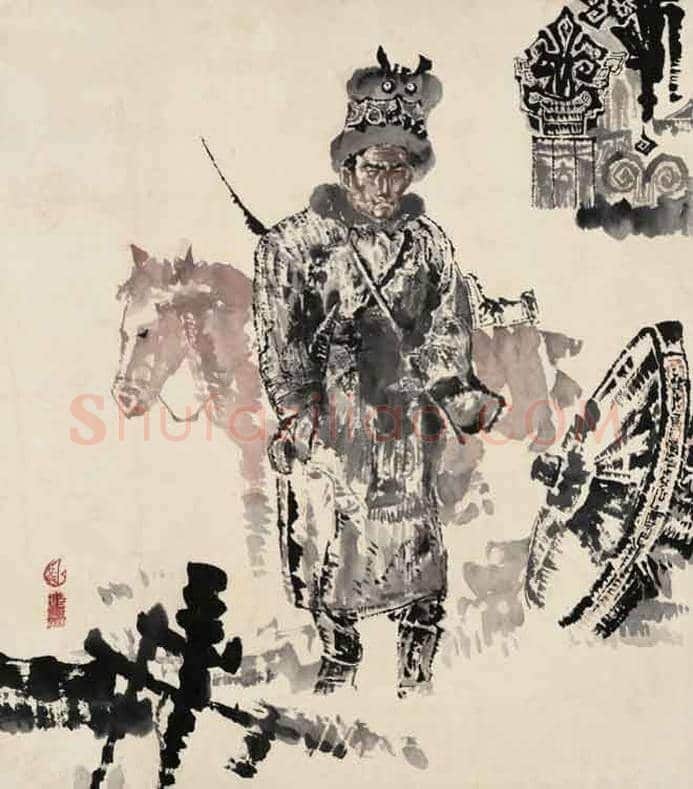石鲁人物画图赏 | 书画讲解