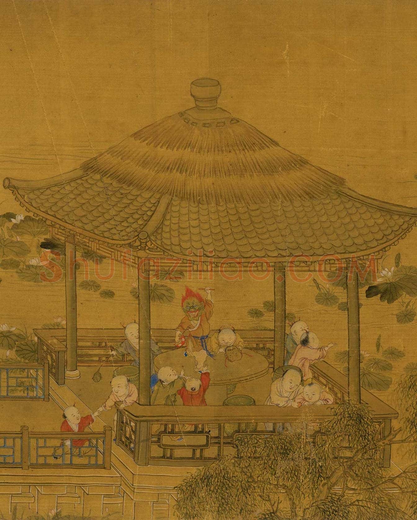 冷枚《百子图》图赏 | 著名国画欣赏