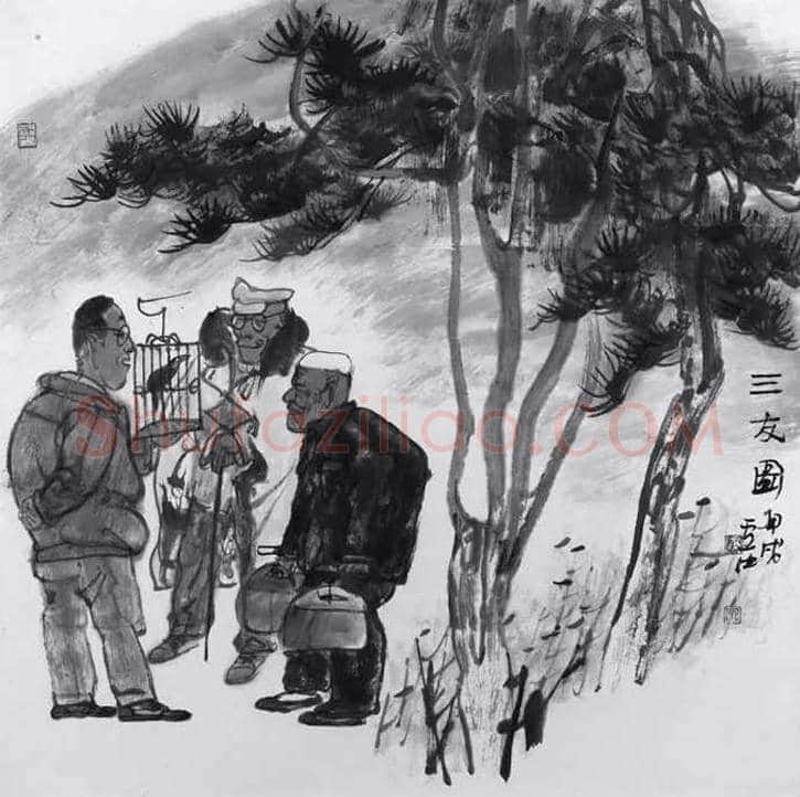 卢沉水墨人物画作品欣赏 | 书画资料