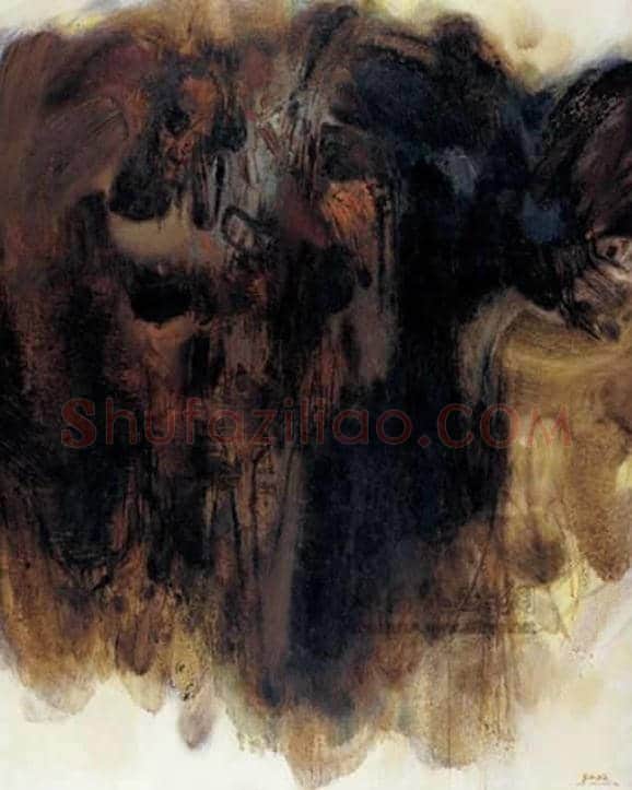 朱德群(1951-2004期间)作品欣赏 | 书画百科