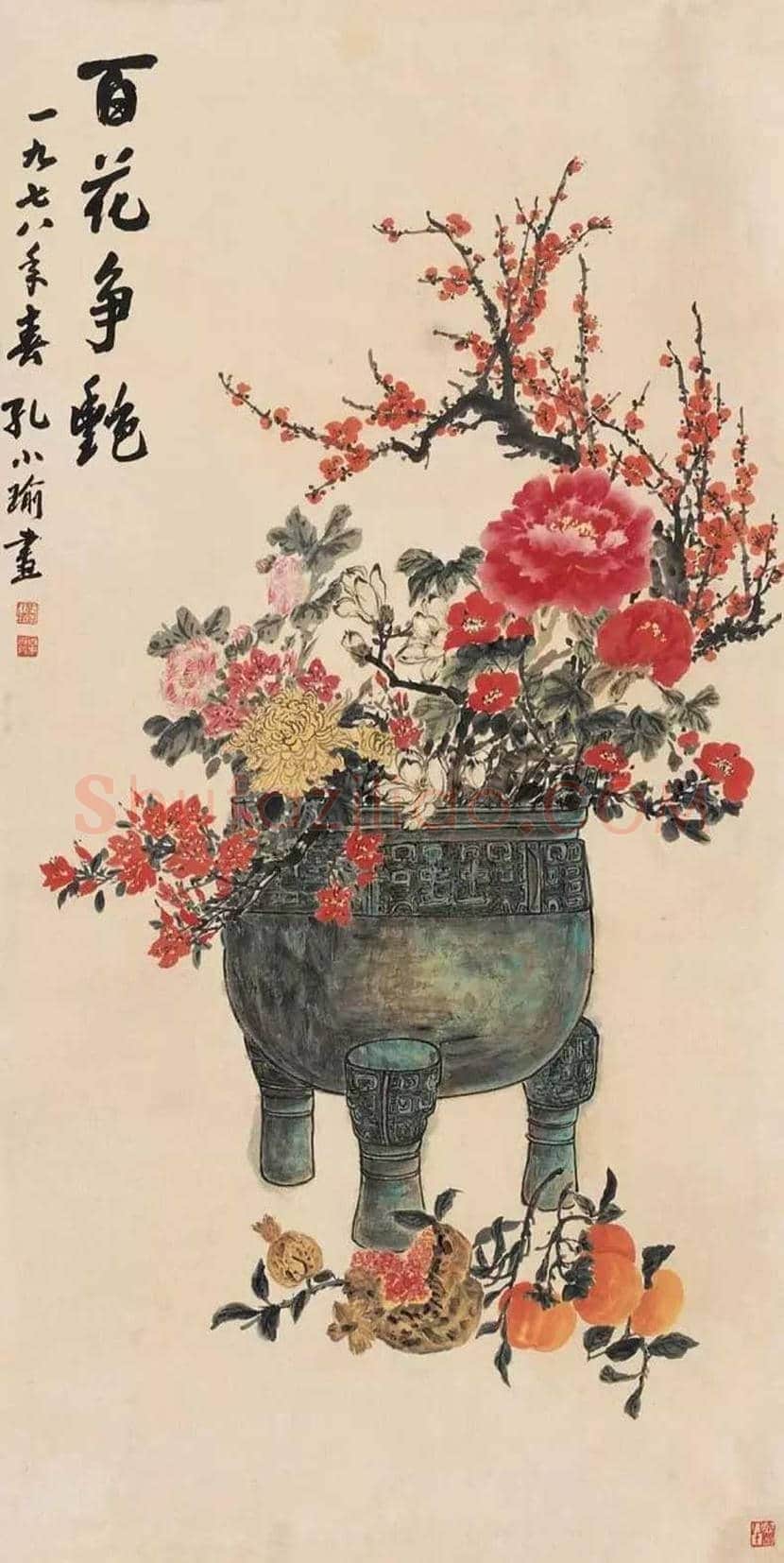 孔小瑜博古画欣赏 | 书画百科