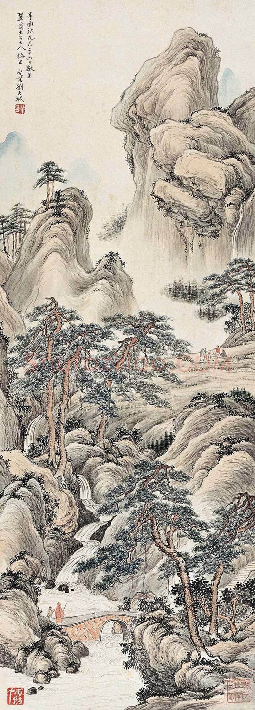 刘子久山水人物画作品欣赏 | 书画讲解