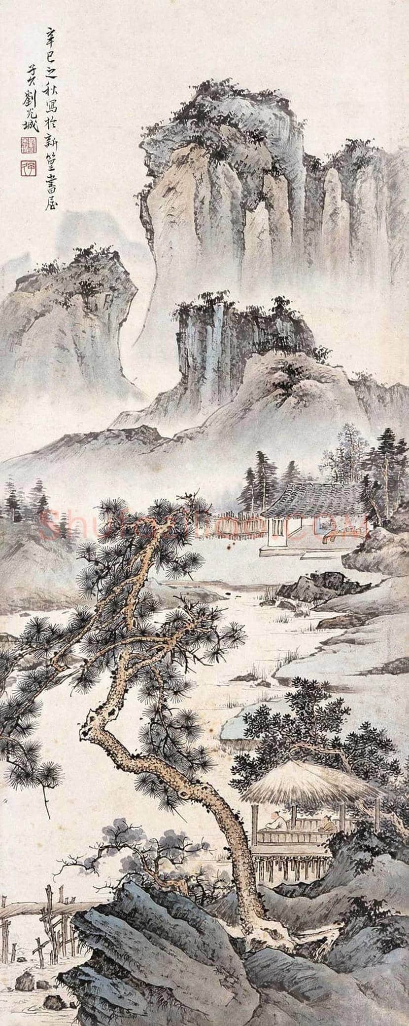 刘子久山水人物画作品欣赏 | 书画讲解