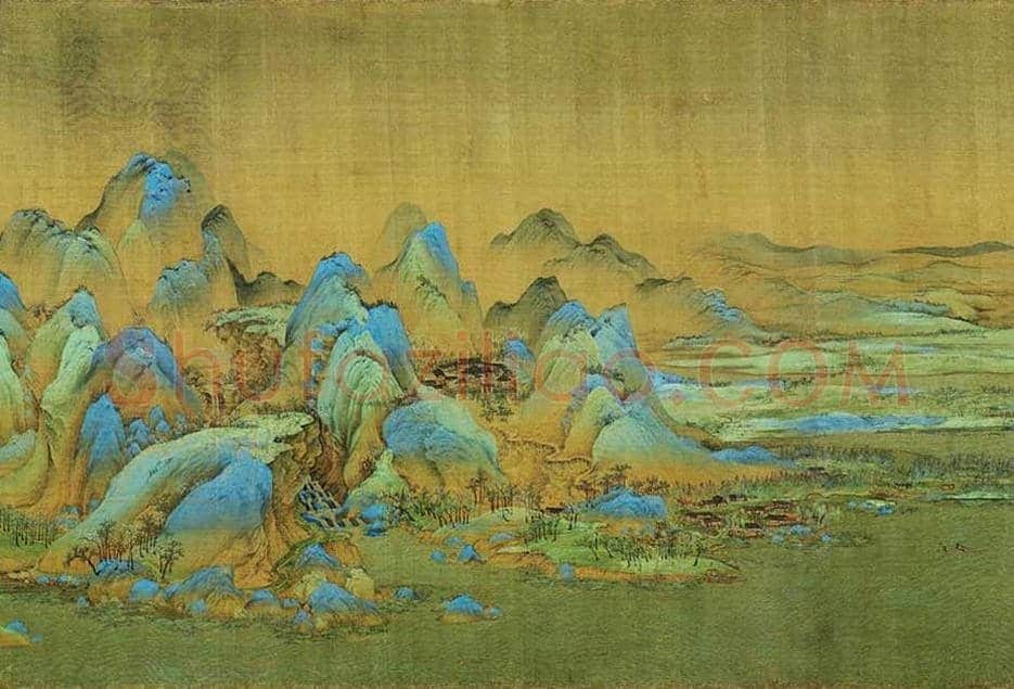 北宋王希孟《千里江山图卷》欣赏 | 书画学堂