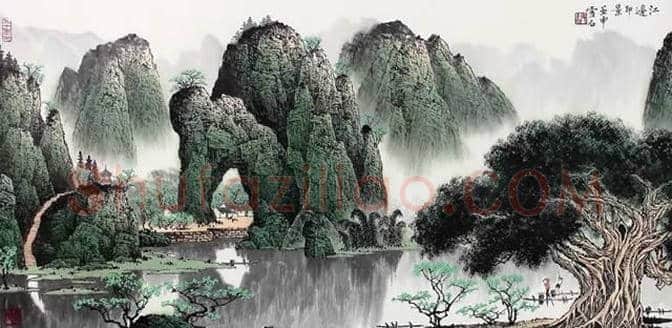 白雪石绘画作品《桂林山水》欣赏(100幅) | 书画文摘