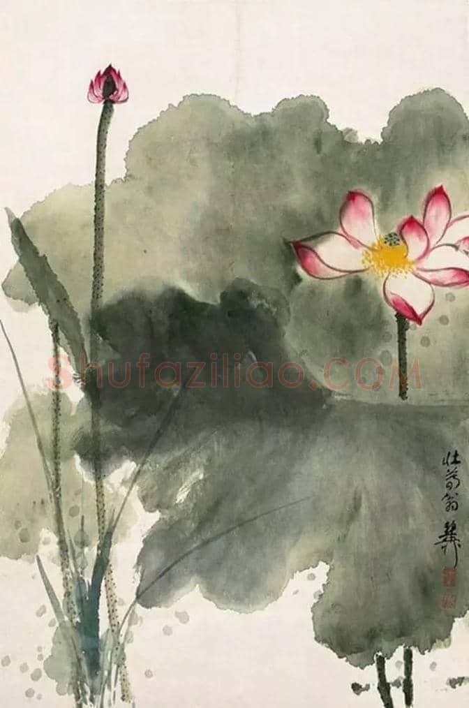 谢稚柳的泼彩作品欣赏 | 书画常识