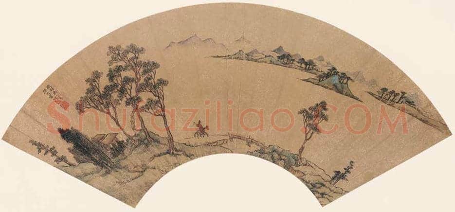 文徵明扇面画图赏《文徵明便面畫选集》 | 著名国画图片