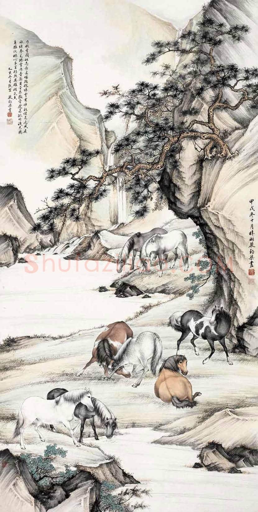 殷梓湘作品欣赏 | 书画科普