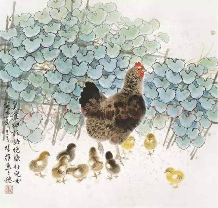 方楚雄工笔动物欣赏,很有乡土气息 | 书画资料