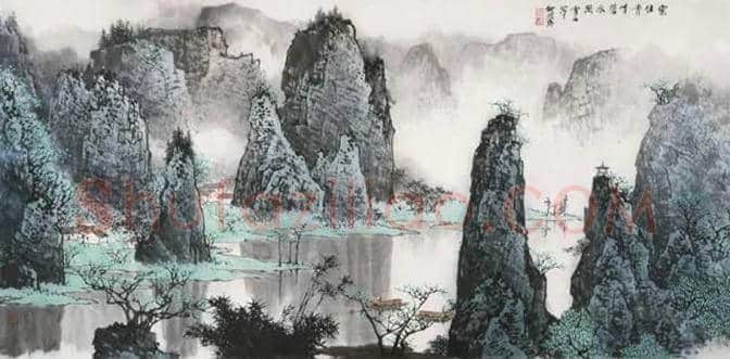 白雪石绘画作品《桂林山水》欣赏(100幅) | 书画文摘