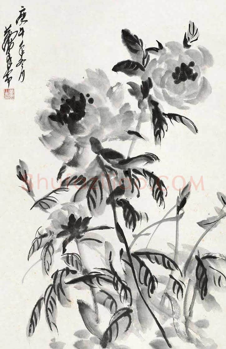 黄胄花卉作品，极少见！ | 书画文摘