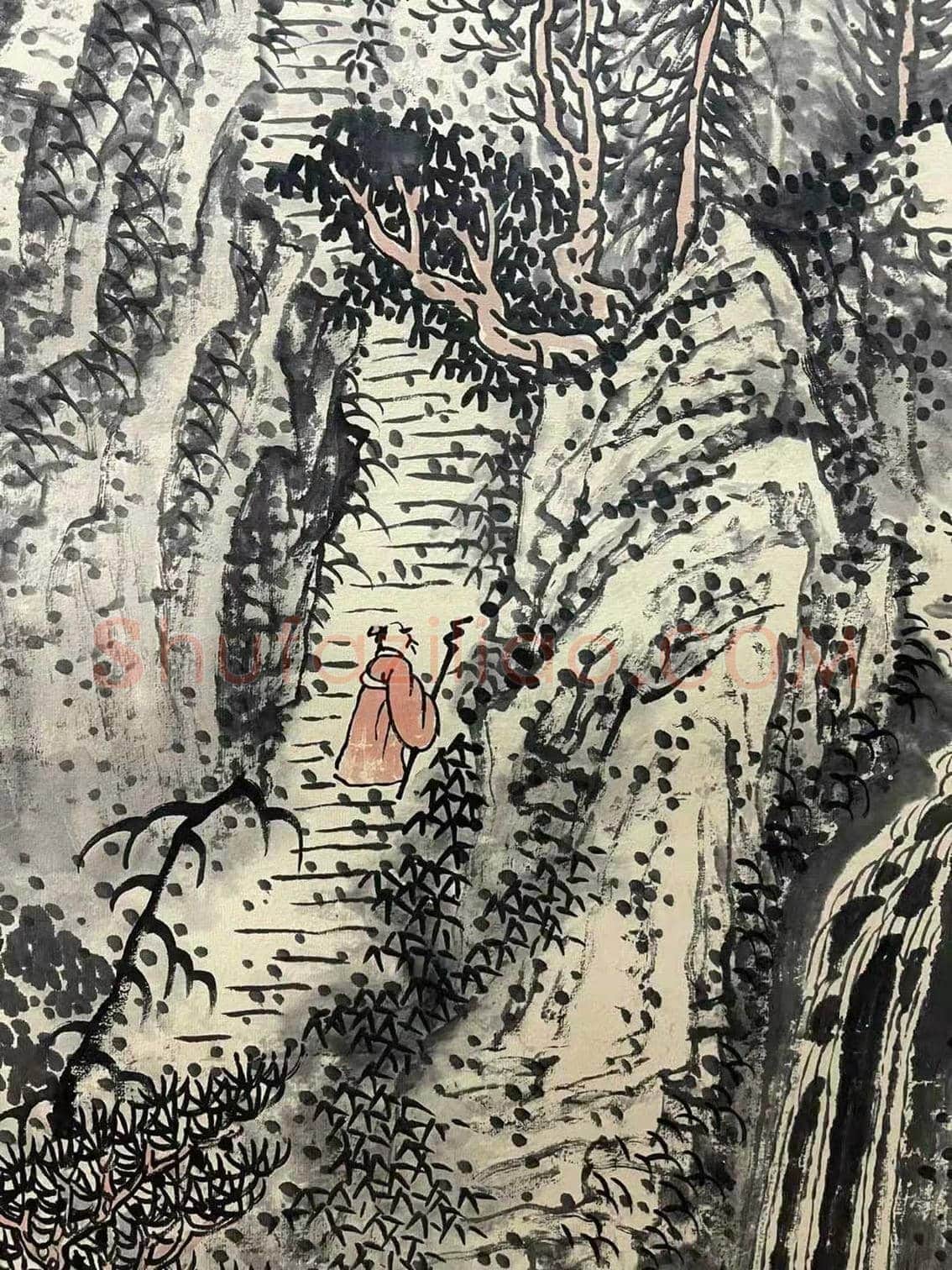 隐逸清旷 神品力作——黄秋园《山隐岩居图》 | 国画赏析