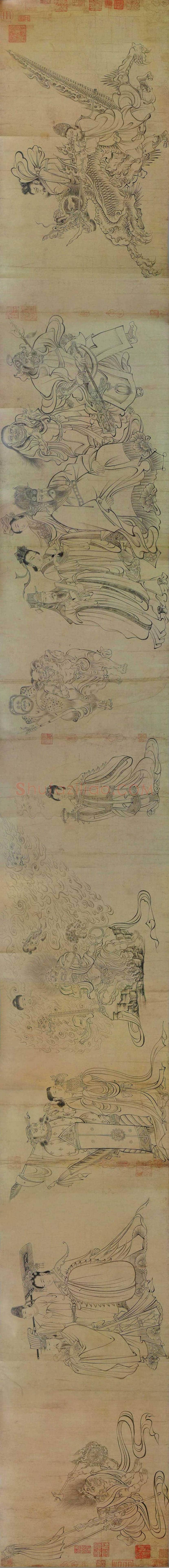 吴道子《天王送子图》欣赏 | 著名国画鉴赏