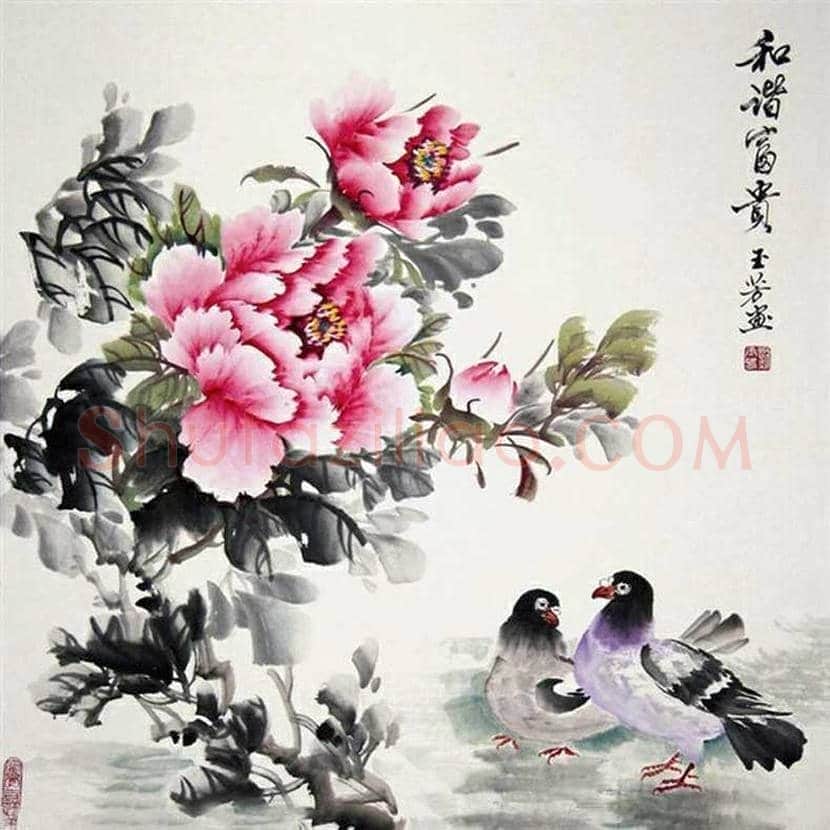 张锡武牡丹作品欣赏 | 书画资料