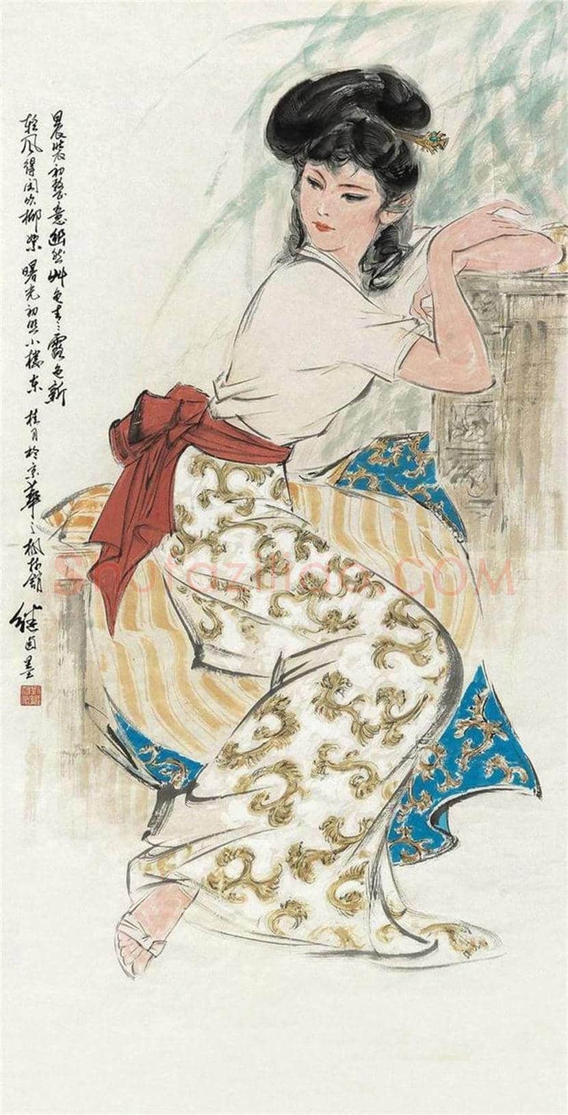 刘继卣先生笔下美女画欣赏 | 书画百科