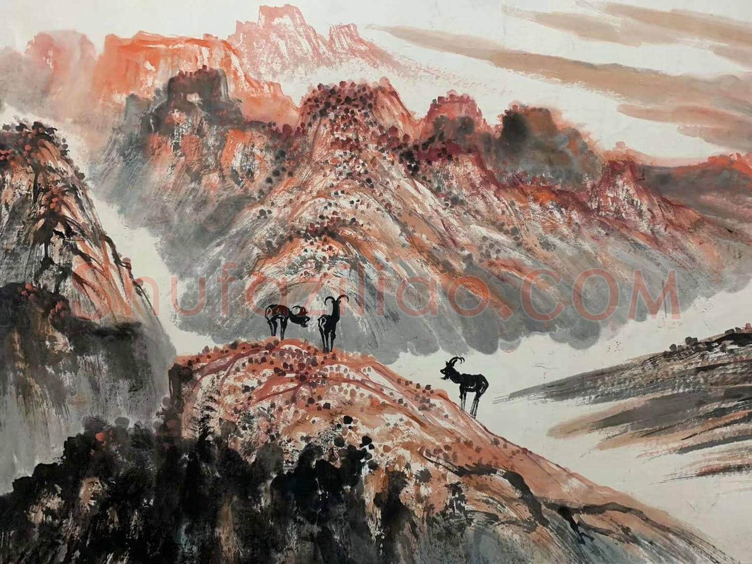方济众《高原秋色》，精品佳构 | 国画欣赏
