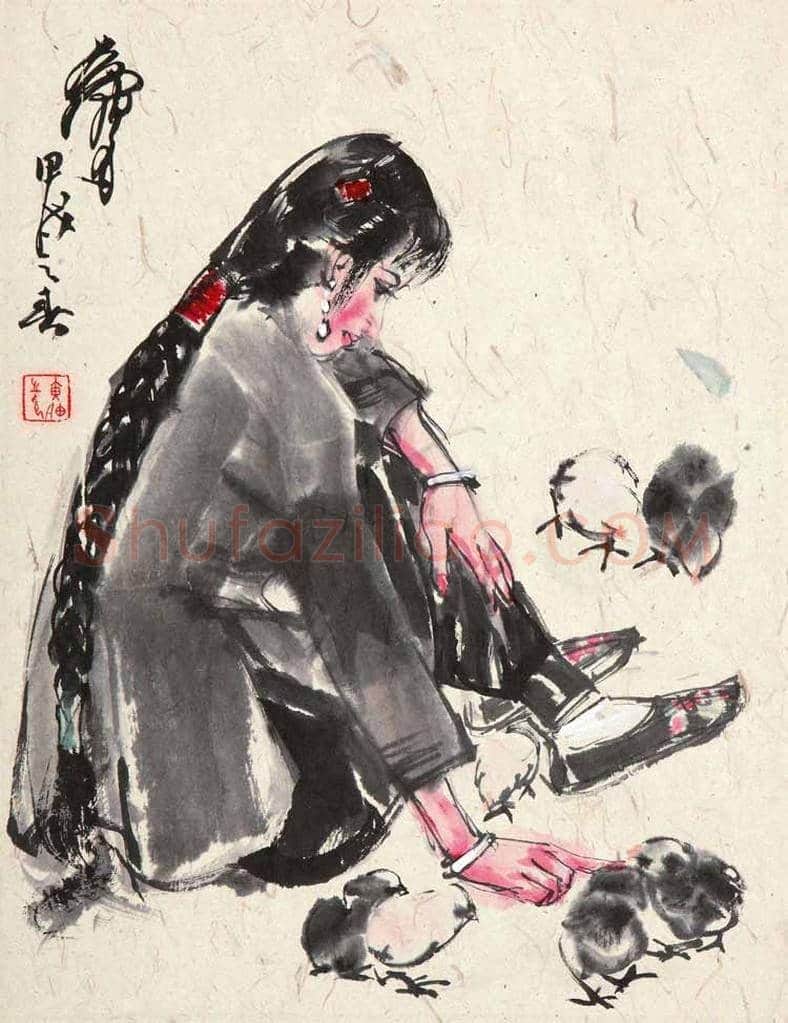 黄胄《春兰》系列作品欣赏 | 书画学堂