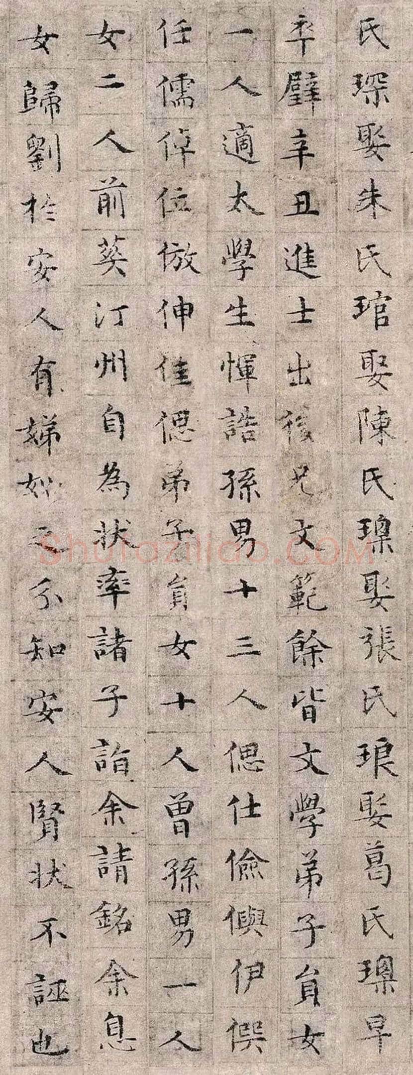文徵明楷书《杨氏墓志铭卷》欣赏 | 书画学堂