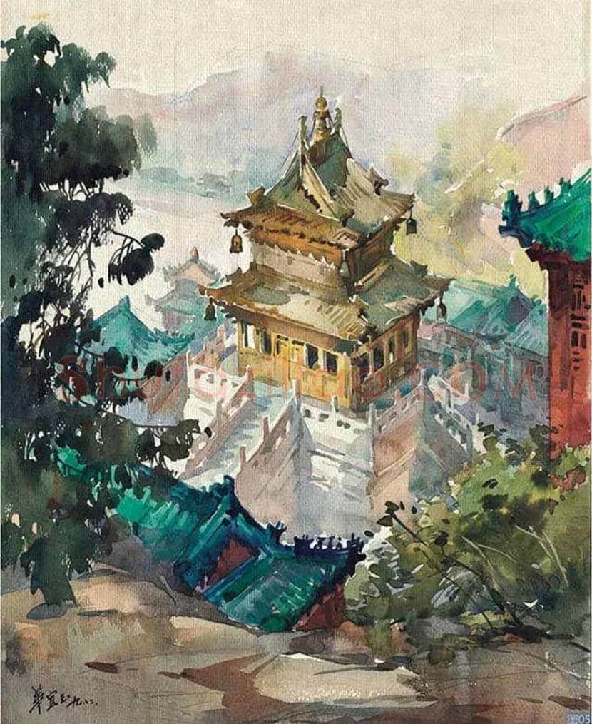 华宜玉水彩作品欣赏 | 书画讲解