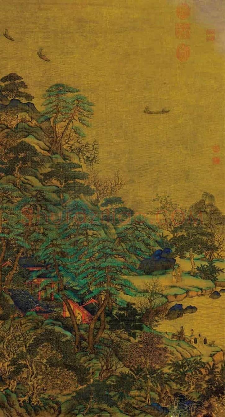 金碧山水代表人物李思训李昭道父子 | 书画学堂