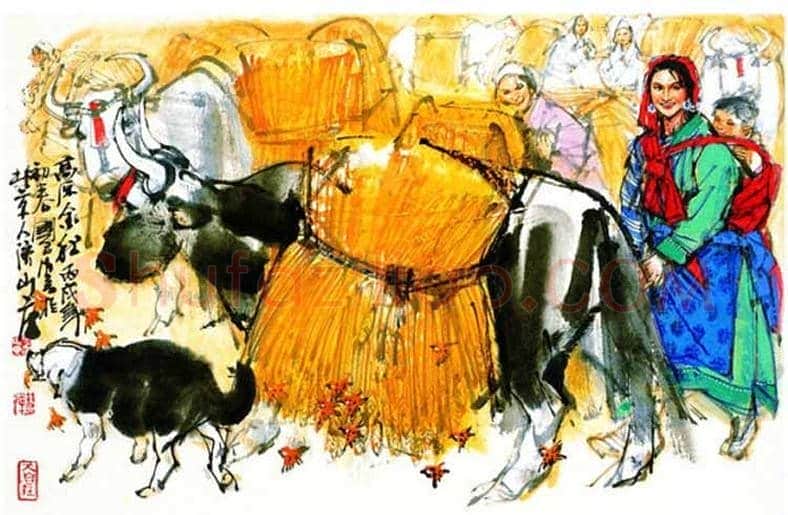 画僧史国良西藏风情人物画！ | 书画常识