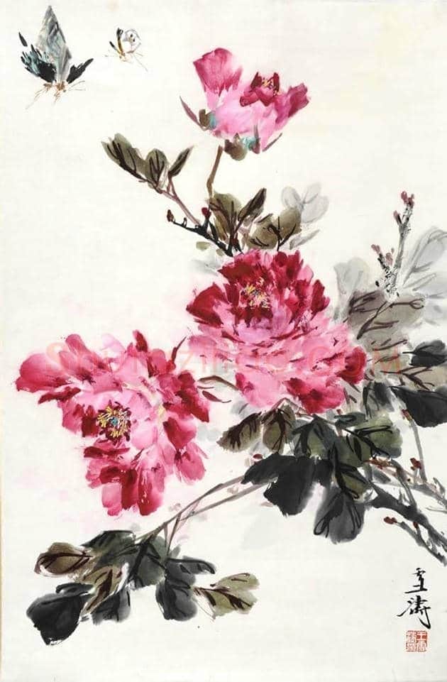 王雪涛国画牡丹欣赏 | 书画学堂