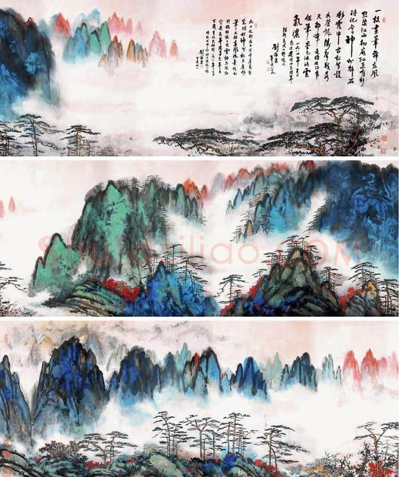 刘海粟泼彩画作拍卖价格 | 书画学堂