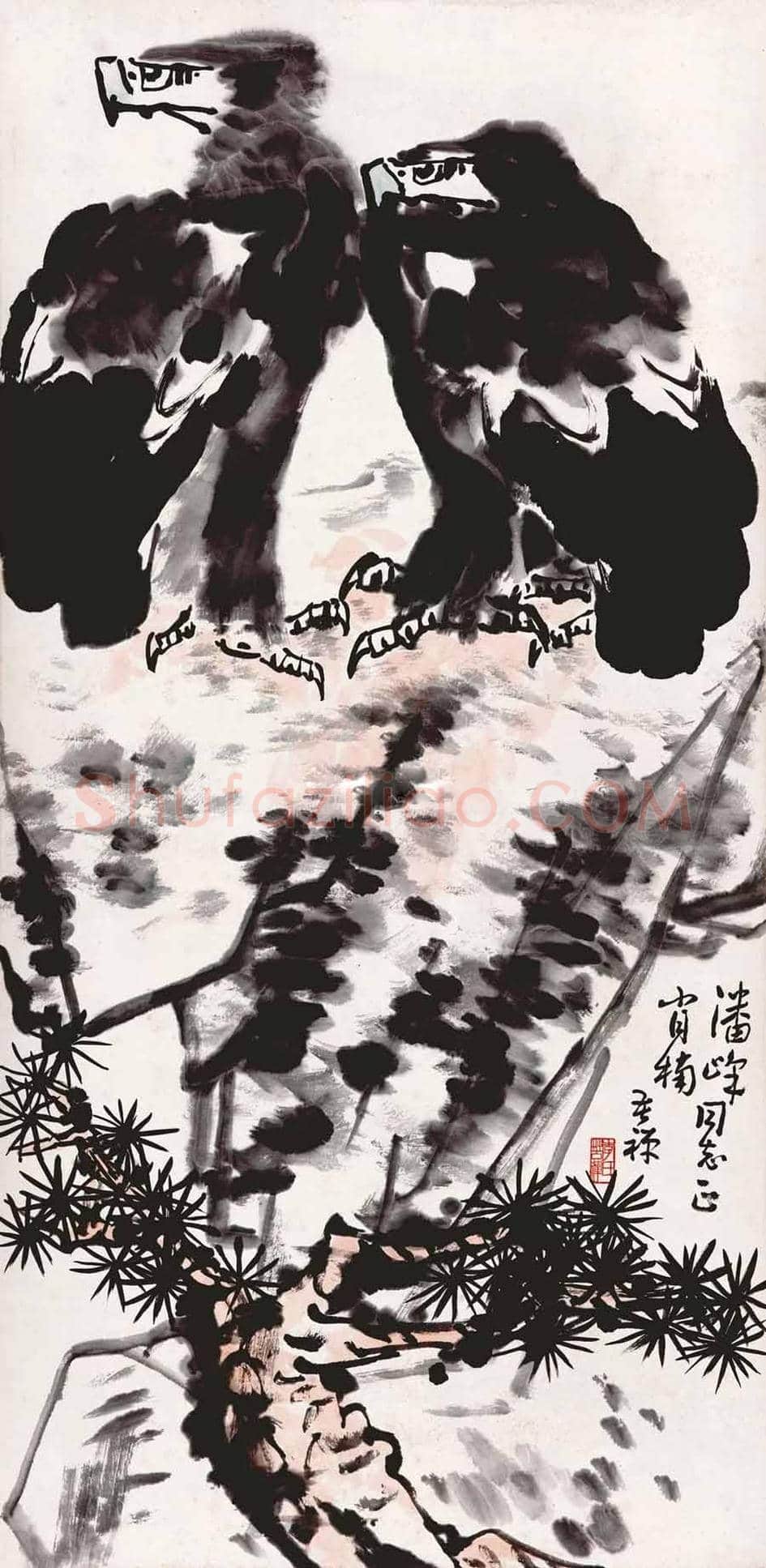 李苦禅笔下最贵的鹰都有哪些! | 书画学堂