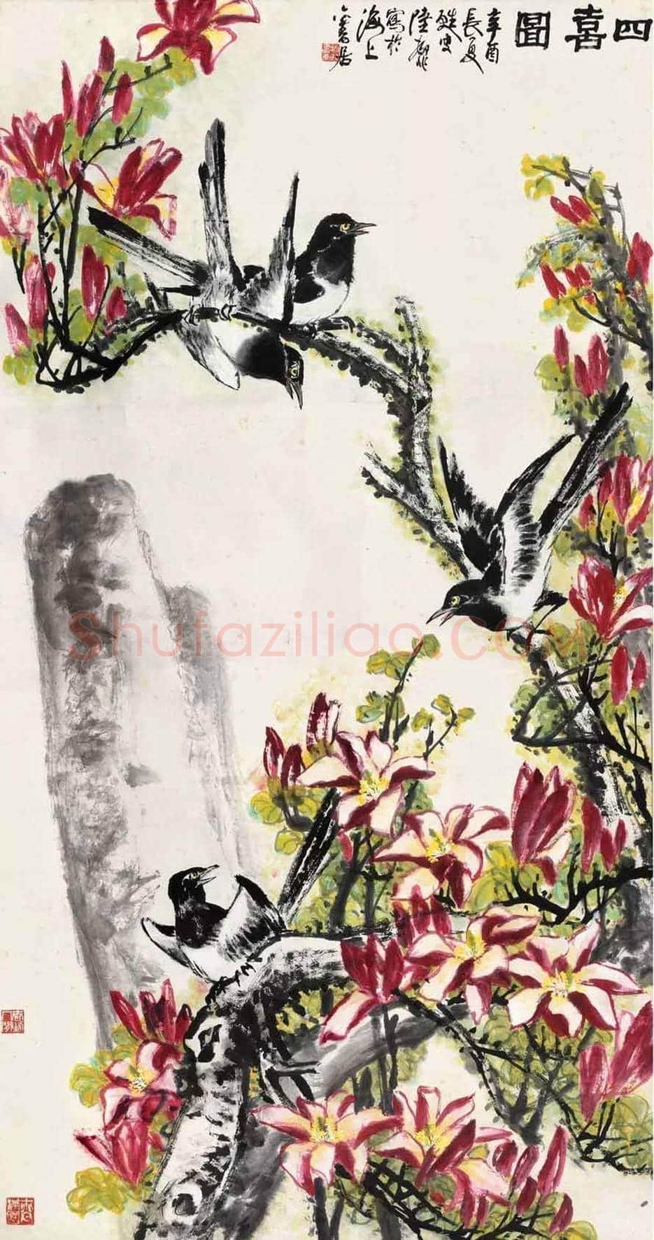 陆抑非花鸟画价格纪录,最贵作品都有哪些? | 书画讲解