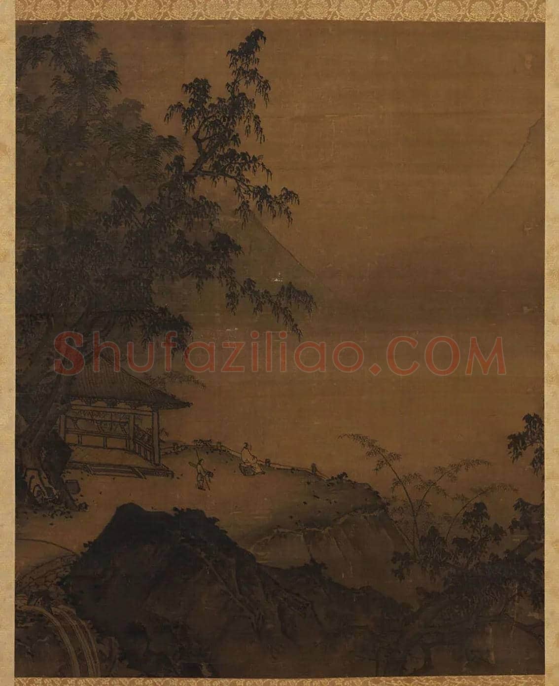 孙君泽《高士观眺图》欣赏 | 书画资料