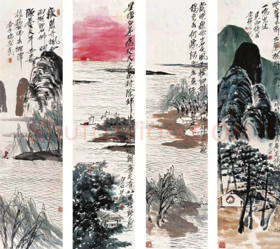 齐白石山水画成交价格Top20 | 书画资料