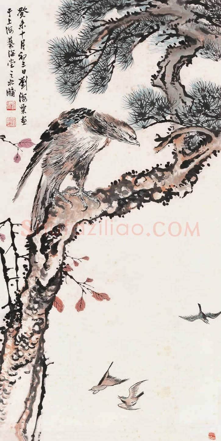 刘海粟花鸟画欣赏 | 书画资料