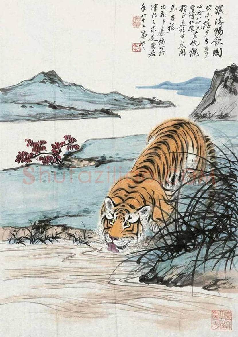 慕凌飞画虎作品欣赏 | 书画科普