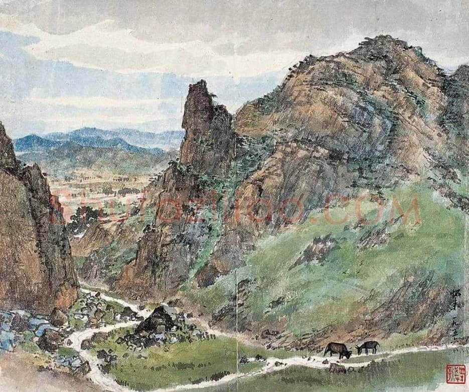 叶浅予山水画作品欣赏 | 书画百科