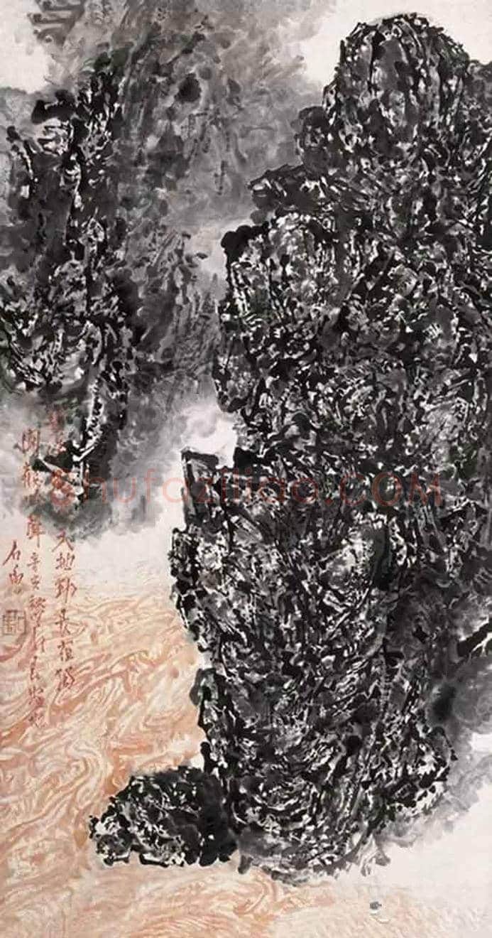 石鲁山水画作欣赏，撼人心魄！ | 书画讲解