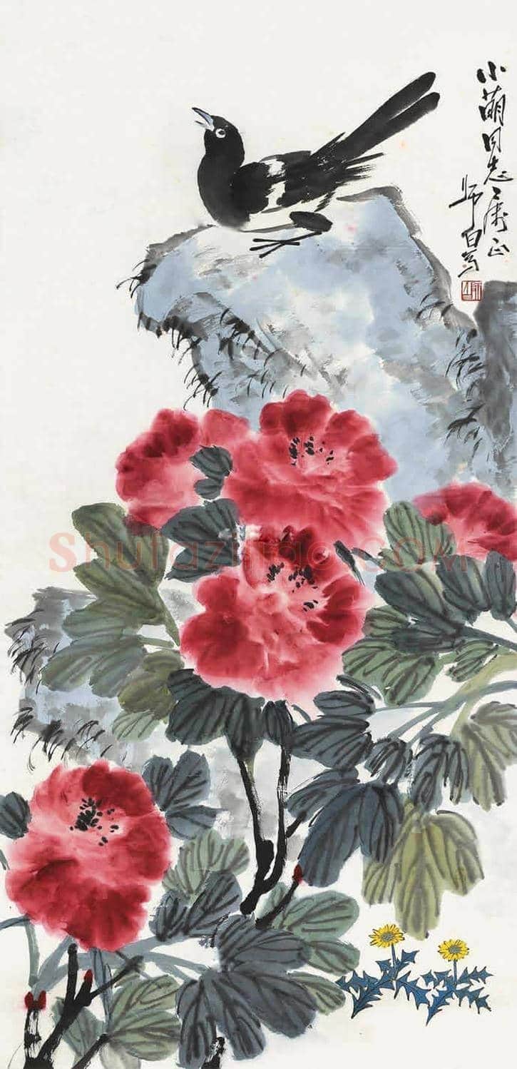 娄师白牡丹作品欣赏 | 书画学堂